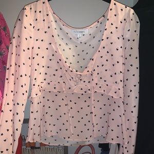 Intermix pink w hearts!